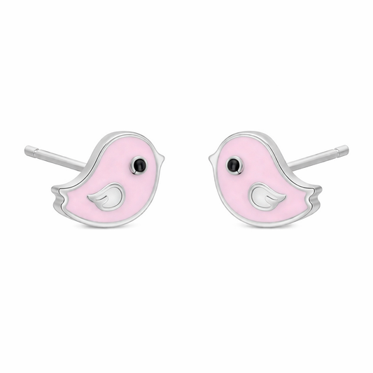 Little Pink Bird Earrings - The Pet Drop