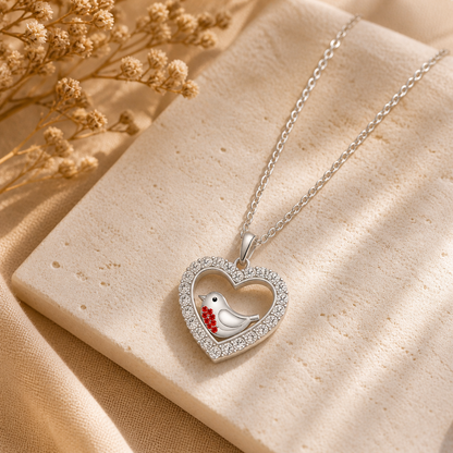 A Robin's Love Necklace - The Pet Drop