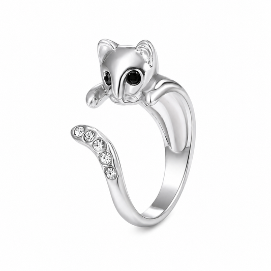 Crystal Kitty Ring - The Pet Drop