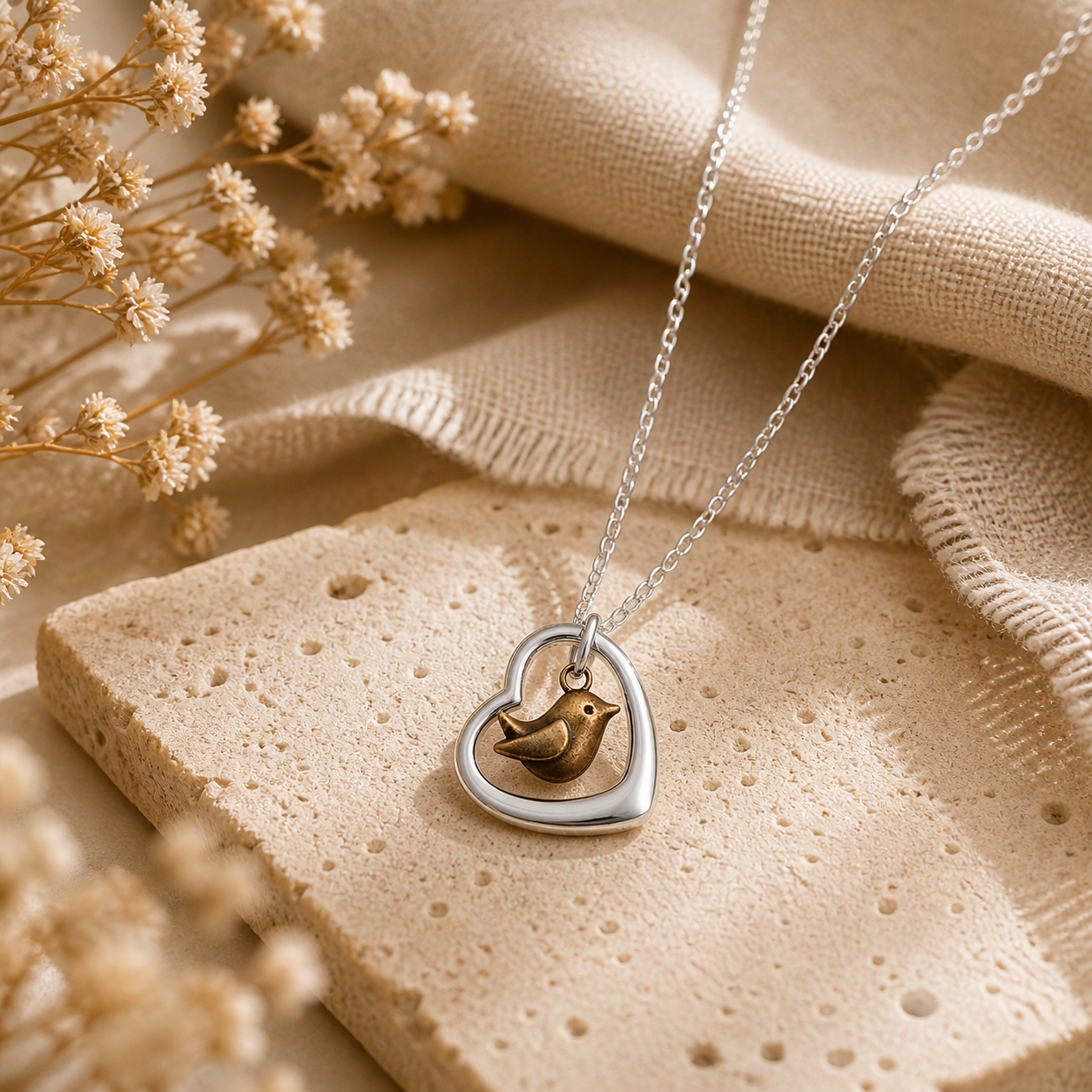 Robin in my Heart Ember Edition Necklace - The Pet Drop
