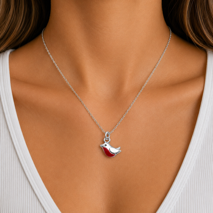 Forever Robin Red Breast Necklace - The Pet Drop
