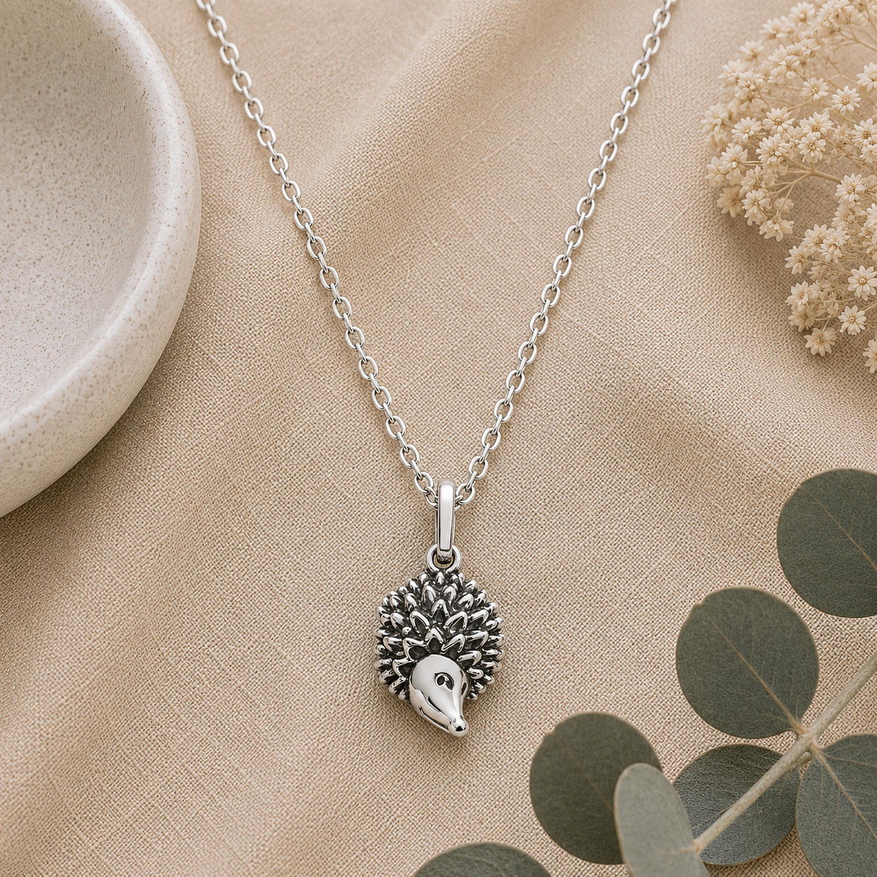 Spiky Hedgehog Necklace - The Pet Drop