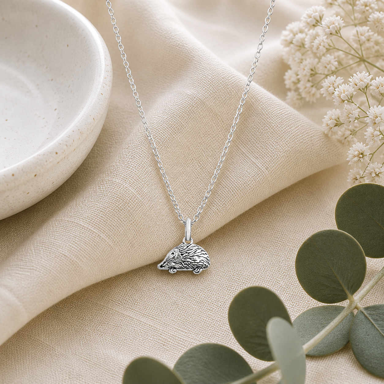 Cute Hedgehog Necklace - The Pet Drop