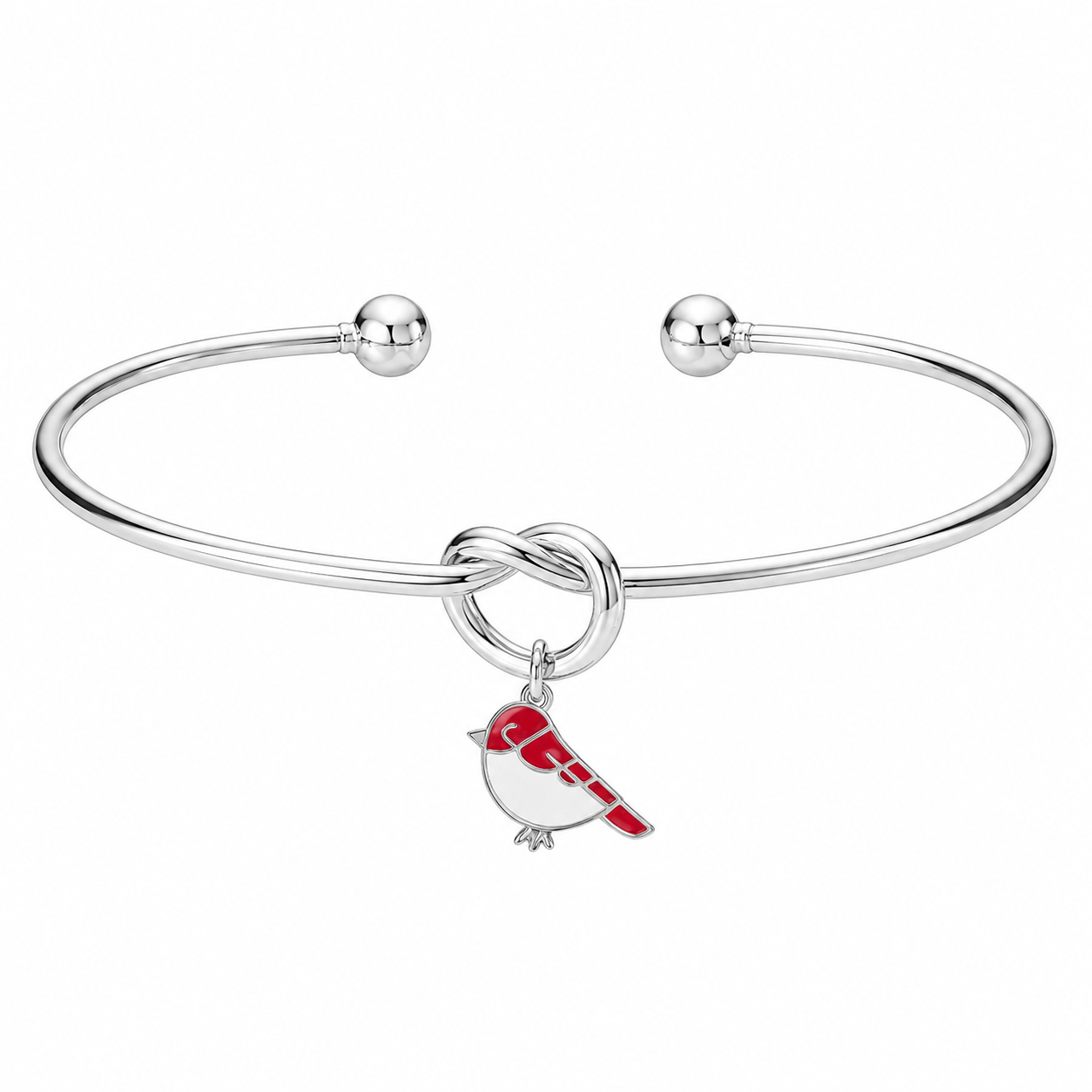 Forever Red Robin Bangle - The Pet Drop