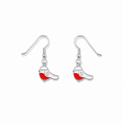 Christmas Robin Earrings - The Pet Drop