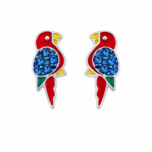 Colourful Parrot Earrings - The Pet Drop