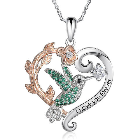 Crystal Hummingbird Necklace