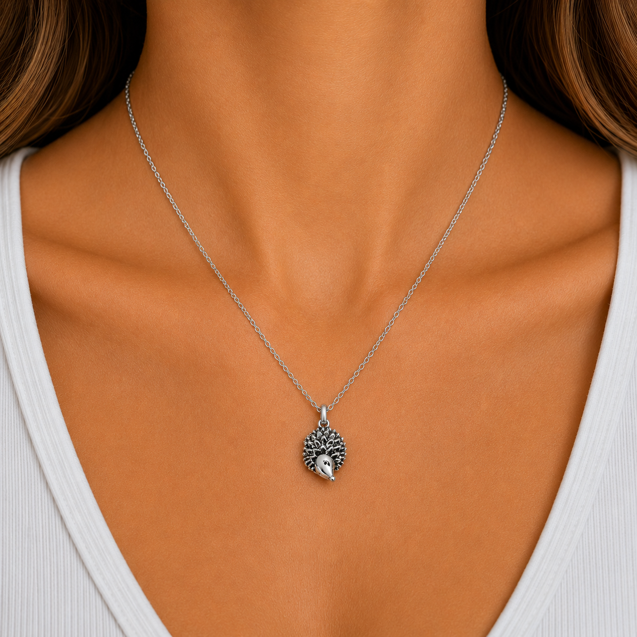 Spiky Hedgehog Necklace - The Pet Drop