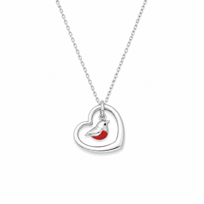 Red Robin of my Heart Necklace - The Pet Drop