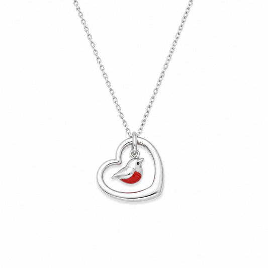 Red Robin of my Heart Necklace - The Pet Drop