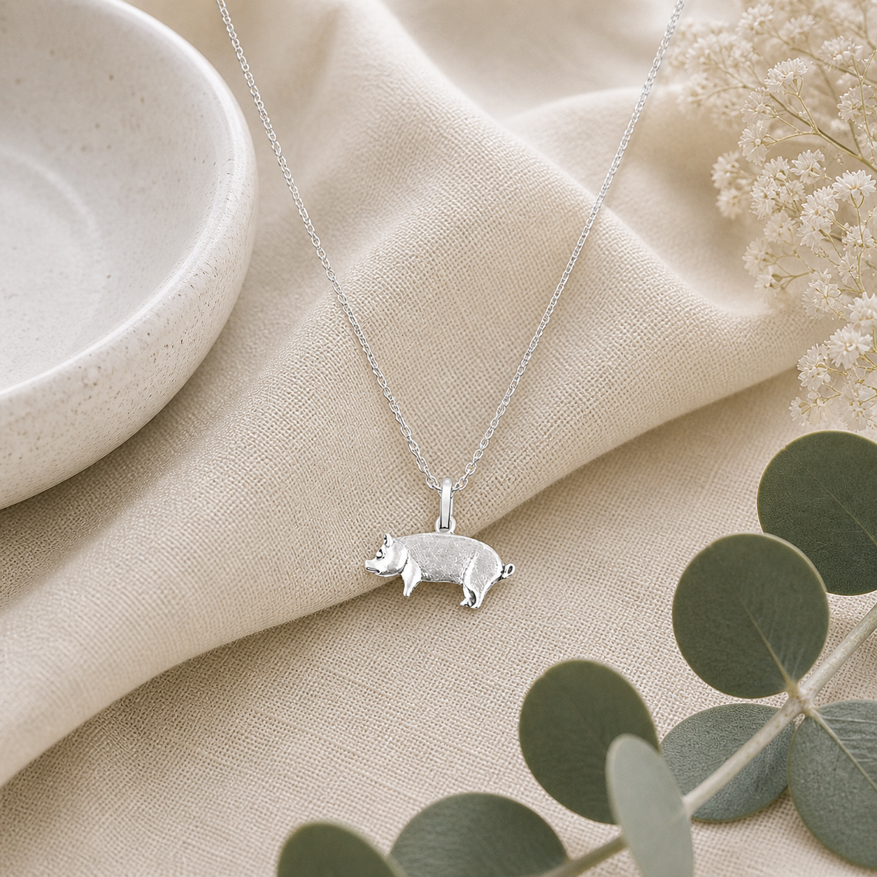 Little Pig Necklace - The Pet Drop