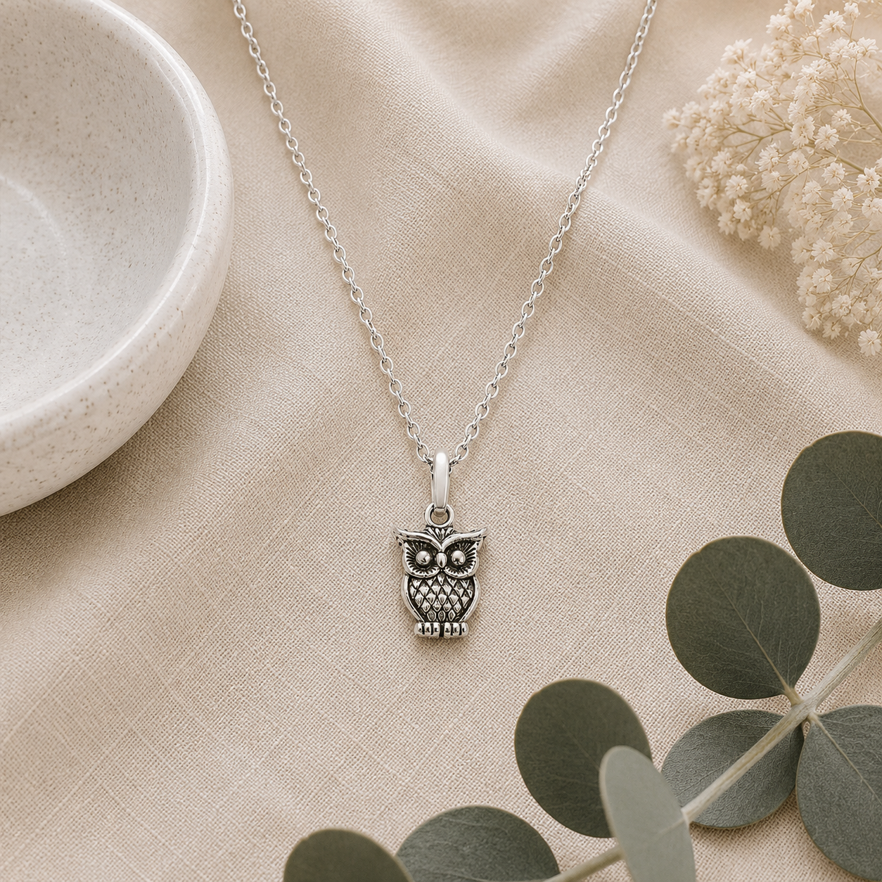 Owl Necklace - The Pet Drop