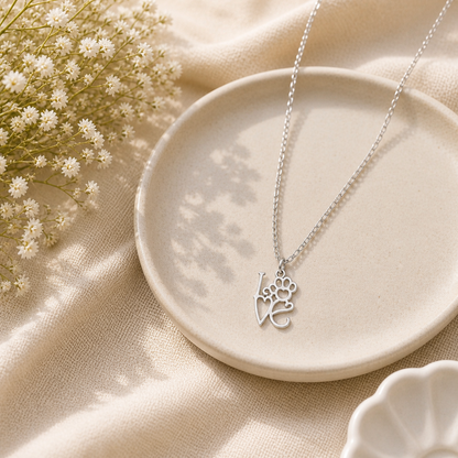 Paws for Love Necklace - The Pet Drop