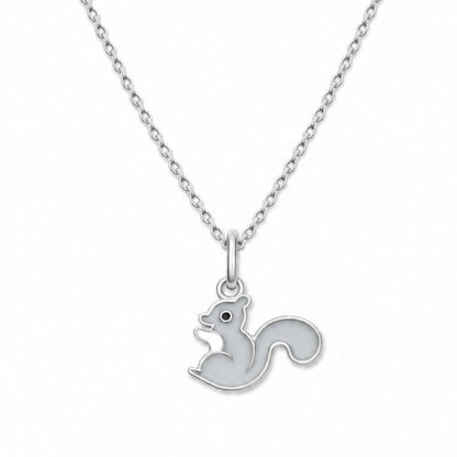 Silver Squirrel Necklace - The Pet Drop