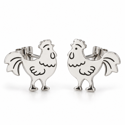 Cheeky Chicken Earrings