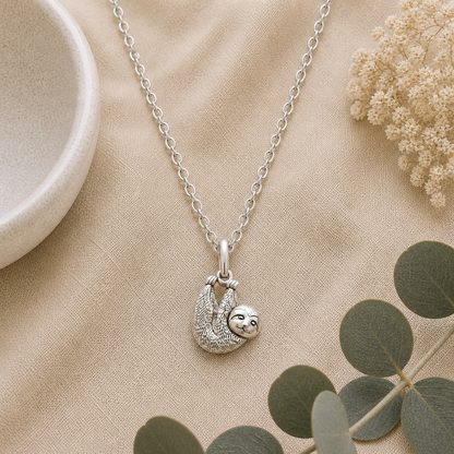 Sleepy Sloth Necklace - The Pet Drop
