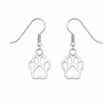 Paw Print of Love Earrings - The Pet Drop