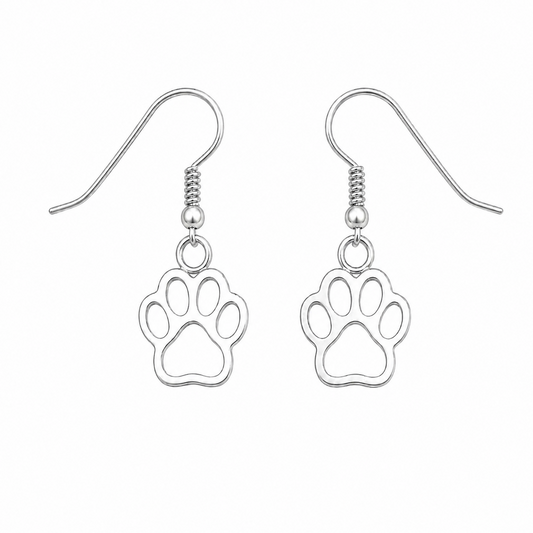 Paw Print of Love Earrings - The Pet Drop