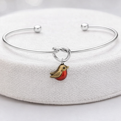 Forever Robin Ember Bangle (Red Breast Very Limited Edition) - The Pet Drop