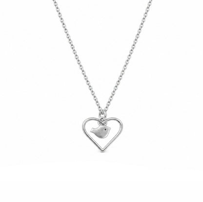 Robin in my Heart Necklace - The Pet Drop