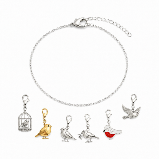 Interchangeable Robin Themed Bracelet - The Pet Drop
