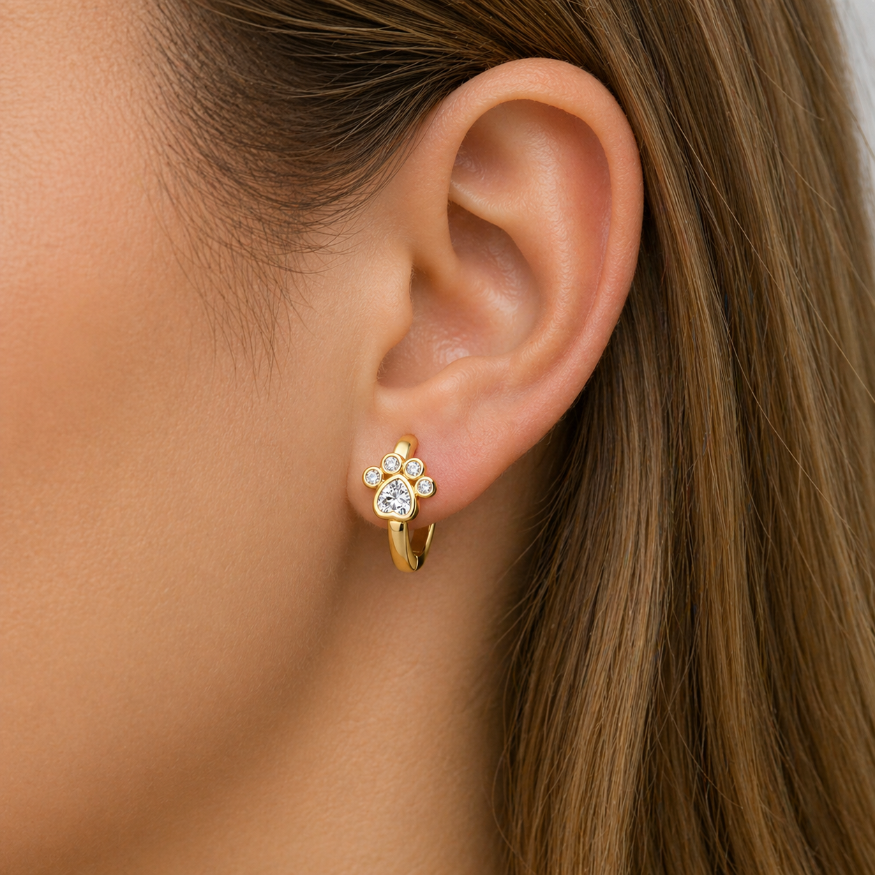 Paws of Joy Earrings (Gold Edition) - The Pet Drop