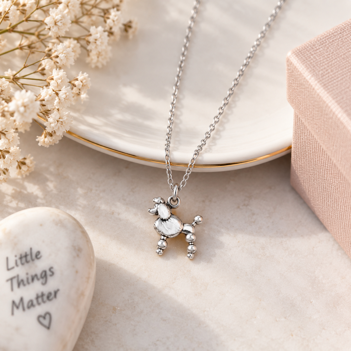 Pretty Little Poodle Necklace