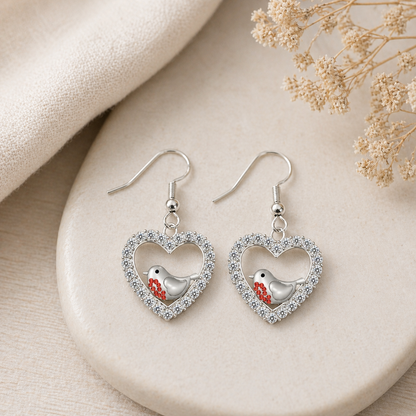 A Robin's Love Earrings - The Pet Drop