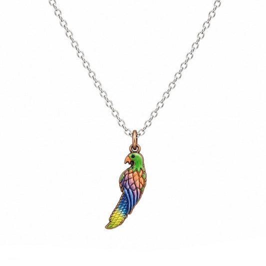 Colourful Parrot Necklace - The Pet Drop