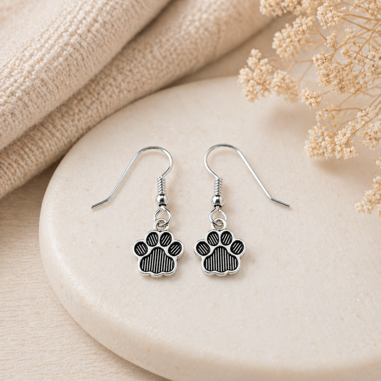 Striped Paws Earrings - The Pet Drop
