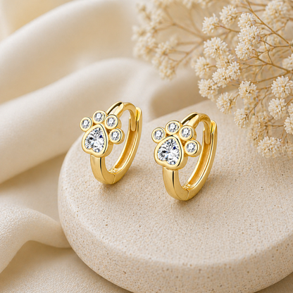 Paws of Joy Earrings (Gold Edition) - The Pet Drop