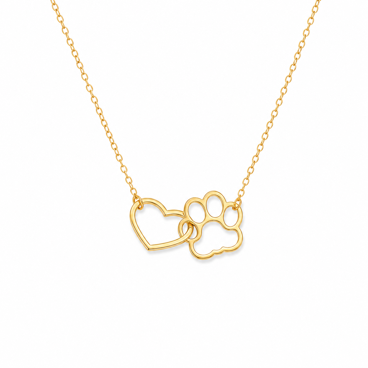 Golden Entwined Necklace - The Pet Drop