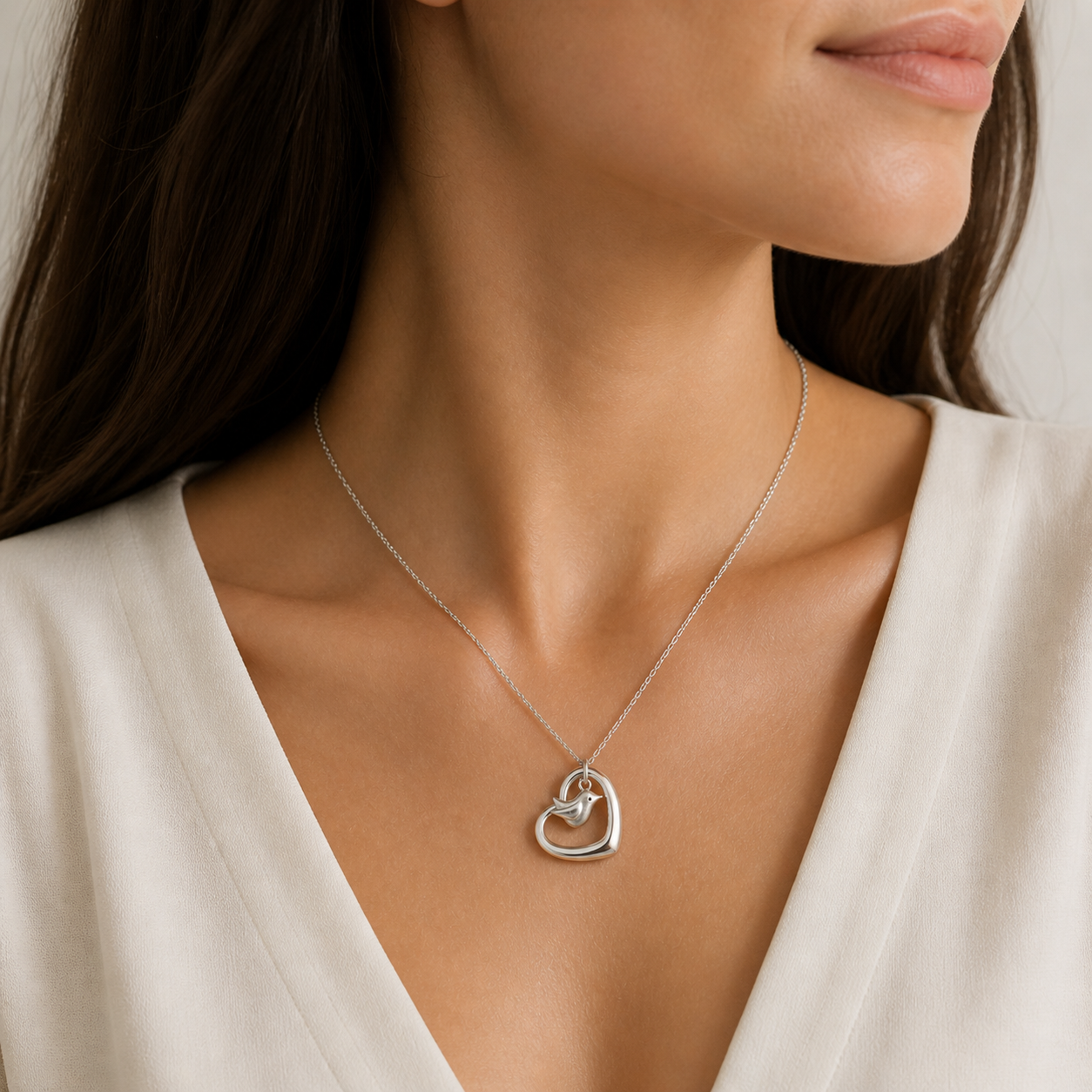 Robin of my Heart Necklace - The Pet Drop