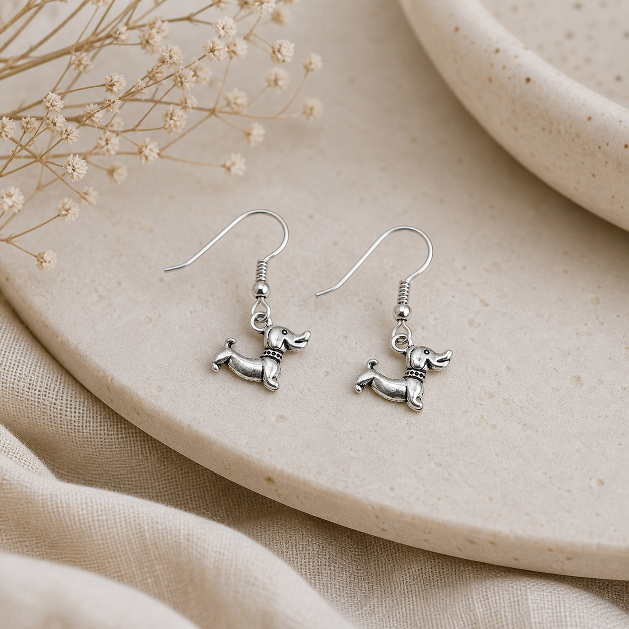 Dachshund Drop Earrings - The Pet Drop