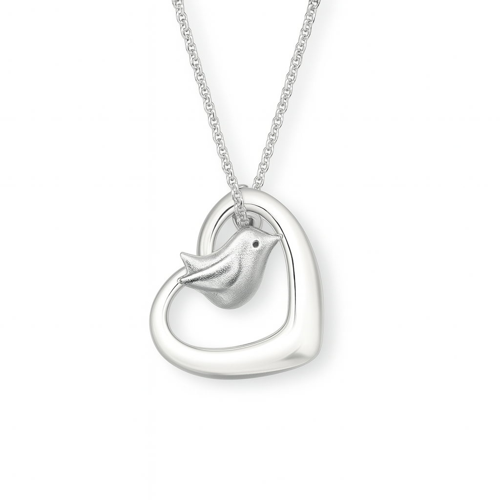 Robin of my Heart Necklace - The Pet Drop