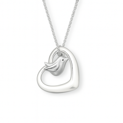 Robin of my Heart Necklace - The Pet Drop