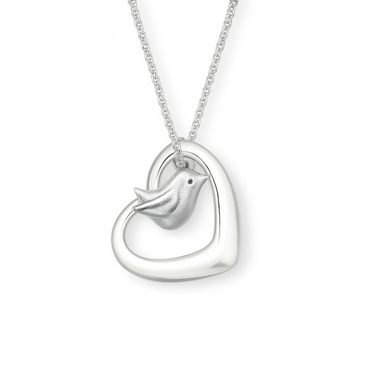 Robin of my Heart Necklace - The Pet Drop