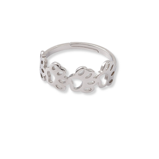 Silver Little Paws Ring - The Pet Drop