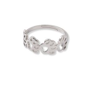 Silver Little Paws Ring