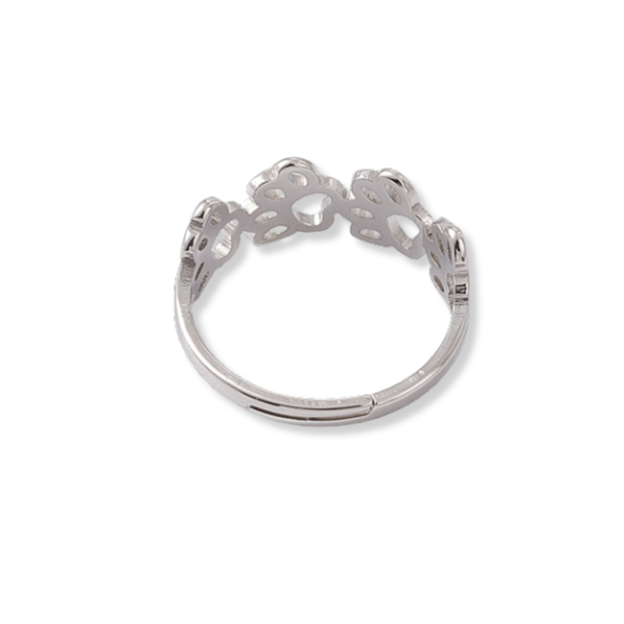 Silver Little Paws Ring