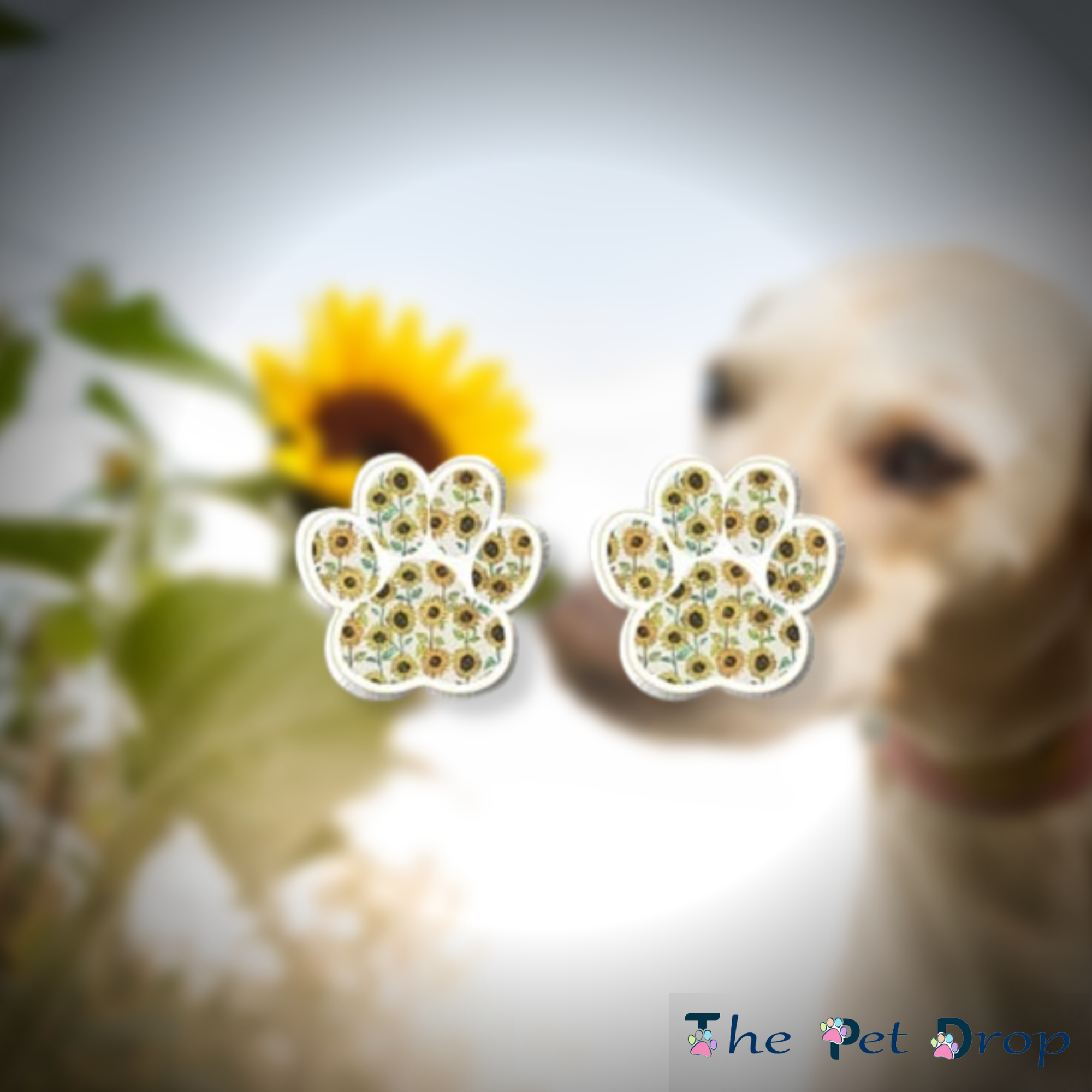 Sunflower Paws Earrings