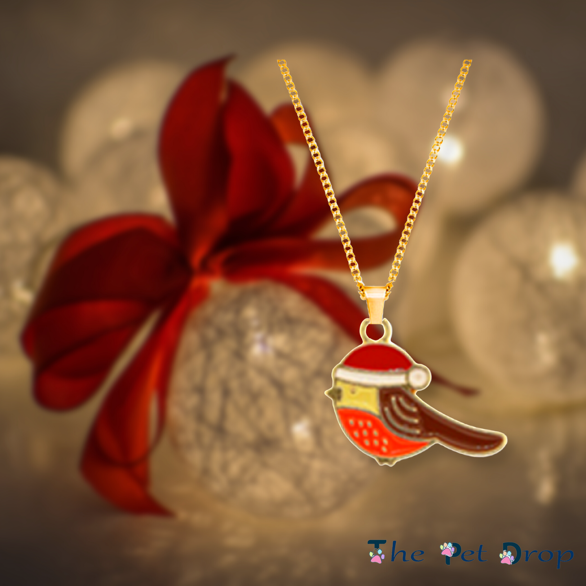 Santa Robin Necklace