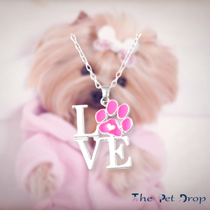 Pink Paws for Love Necklace