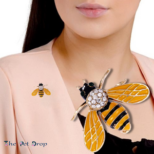 Crystal Bee Brooch