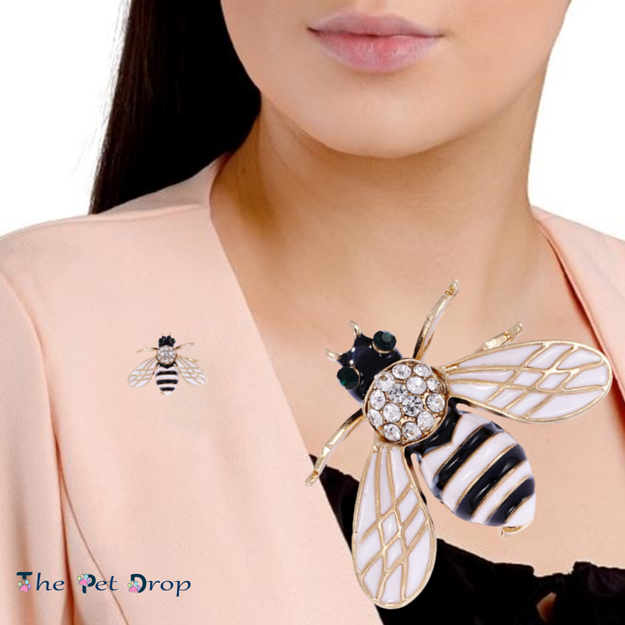 Crystal Bee Brooch