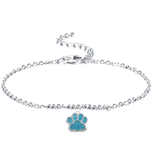 Blue Sparkle Paws Bracelet