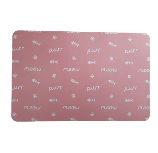 Cat Feeding Mat (Pink) - The Pet Drop