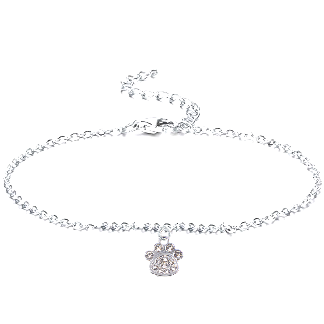 Clear Sparkle Paws Anklet