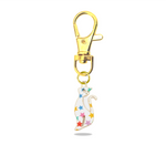 Colourful Stars Cat Keyring