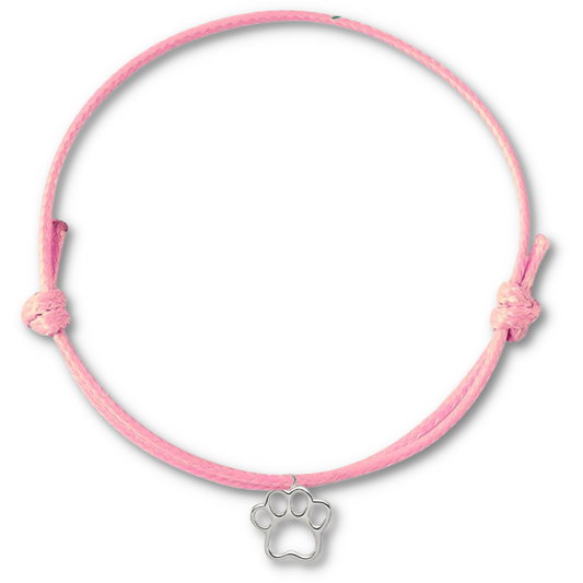 Pink Paw Rope Bracelet - The Pet Drop